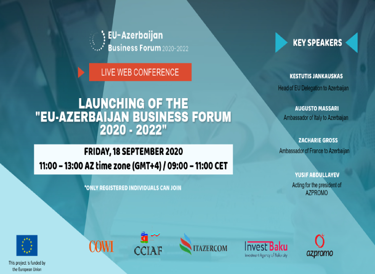 Conférence web du Forum des affaires UE-Azerbaïdjan 2020-2022