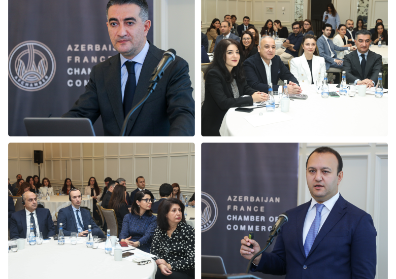 Le Comité fiscal, juridique et financier d&rsquo;AFchamber a organisé un événement sur l&rsquo;avancement de la concurrence et des marchés publics : Réformes réglementaires en matière d&rsquo;antimonopole et de contrôle du marché de consommateurs sous l&rsquo;égide du ministère de I&rsquo;Économie de I&rsquo;Azerbaïdjan.