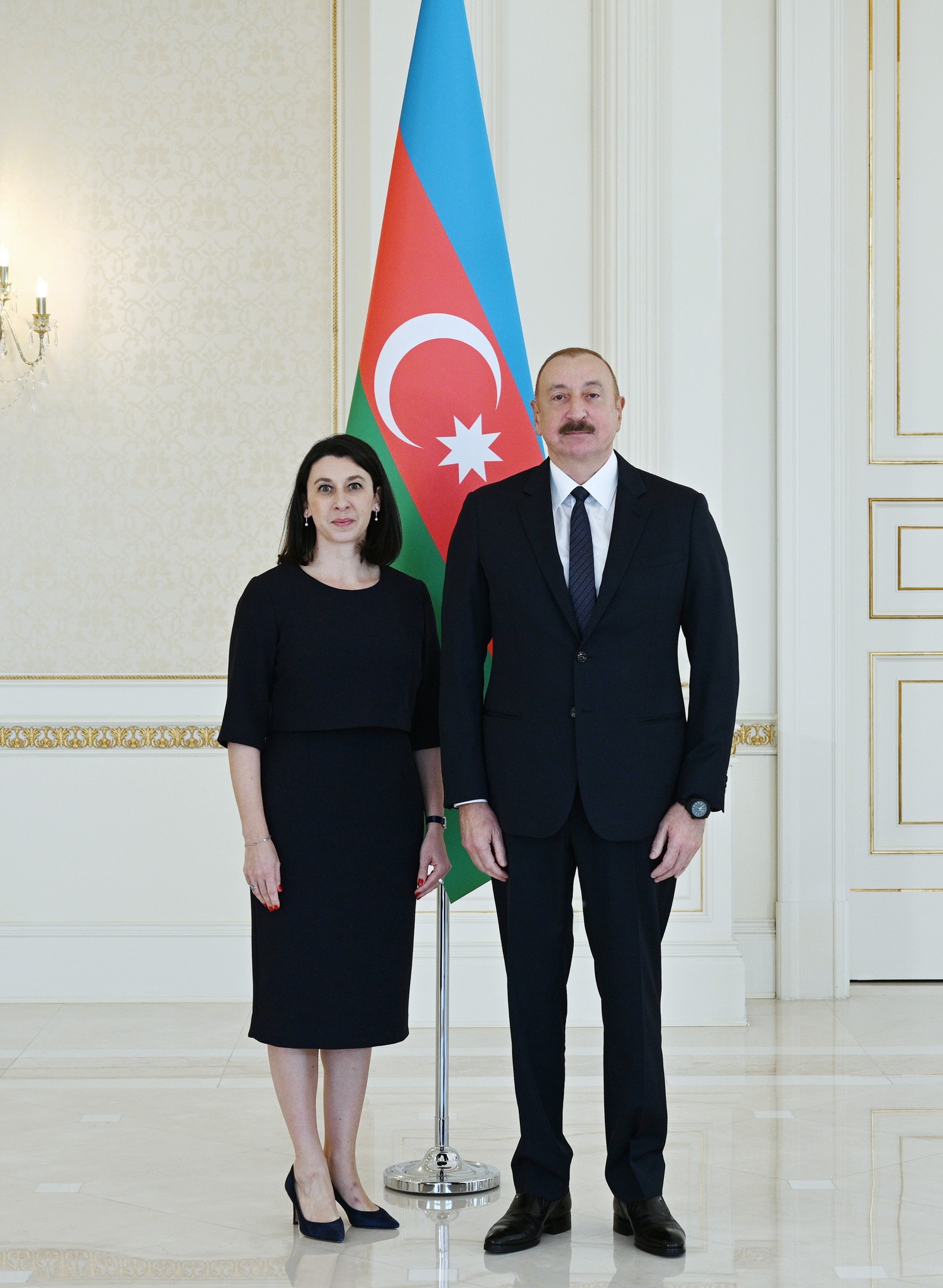 Mr. President Ilham Aliyev accepted the credentials of the newly appointed ambassador of France